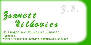 zsanett milkovics business card